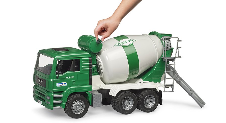 1:16 Construction MAN TGA Cement Mixer Truck Rapid Mix (02739)