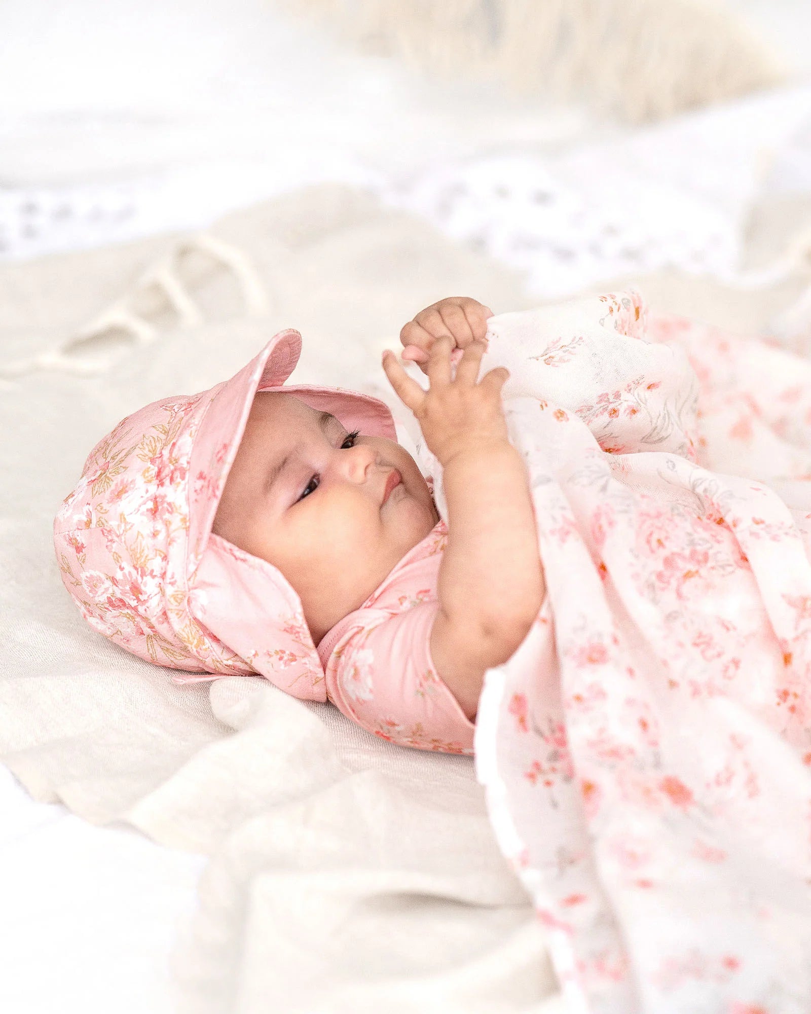Sunhat - Bambini Flap Cap - Felicia Blossom