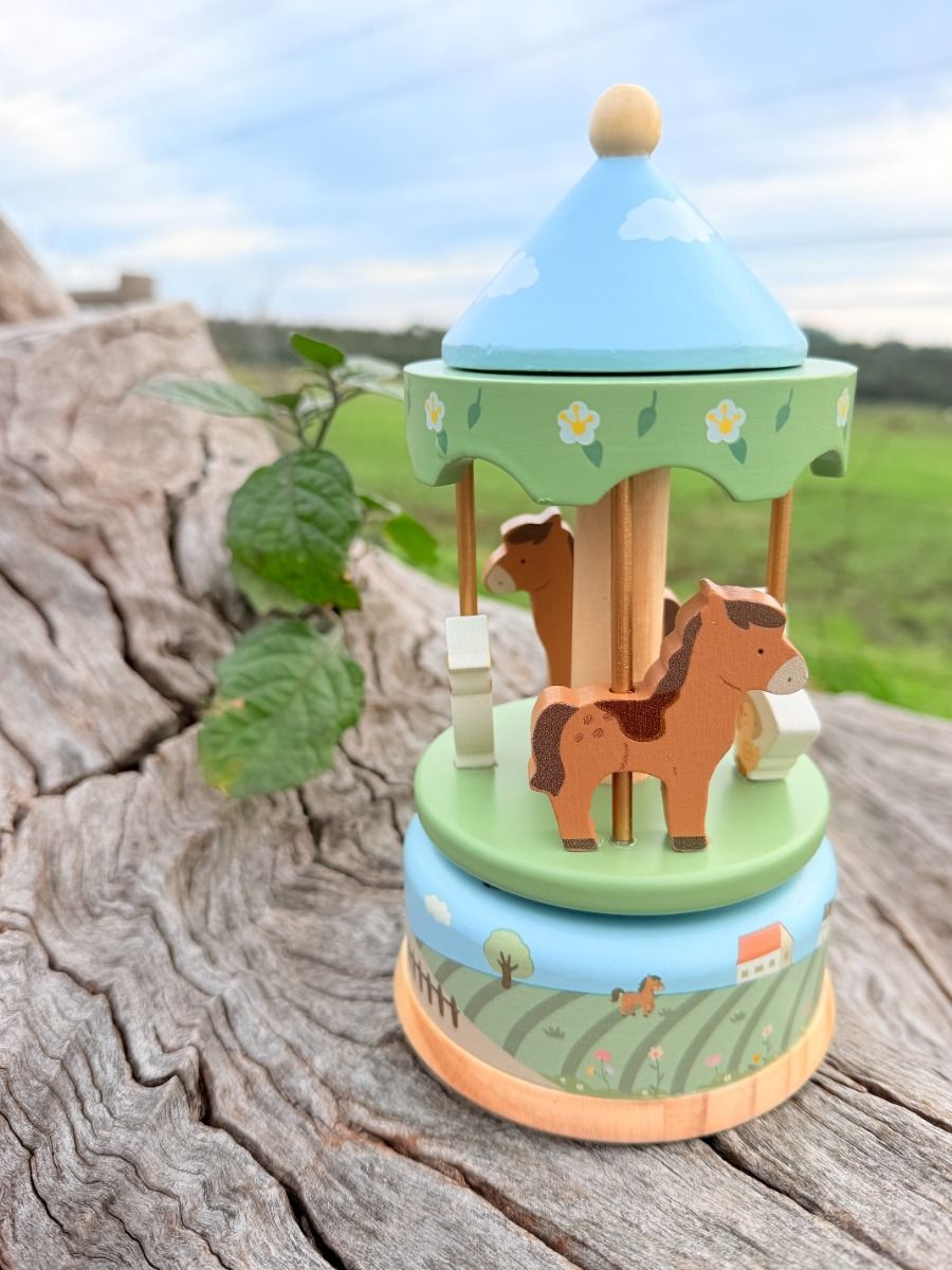 Little Farm Carousel Music Box