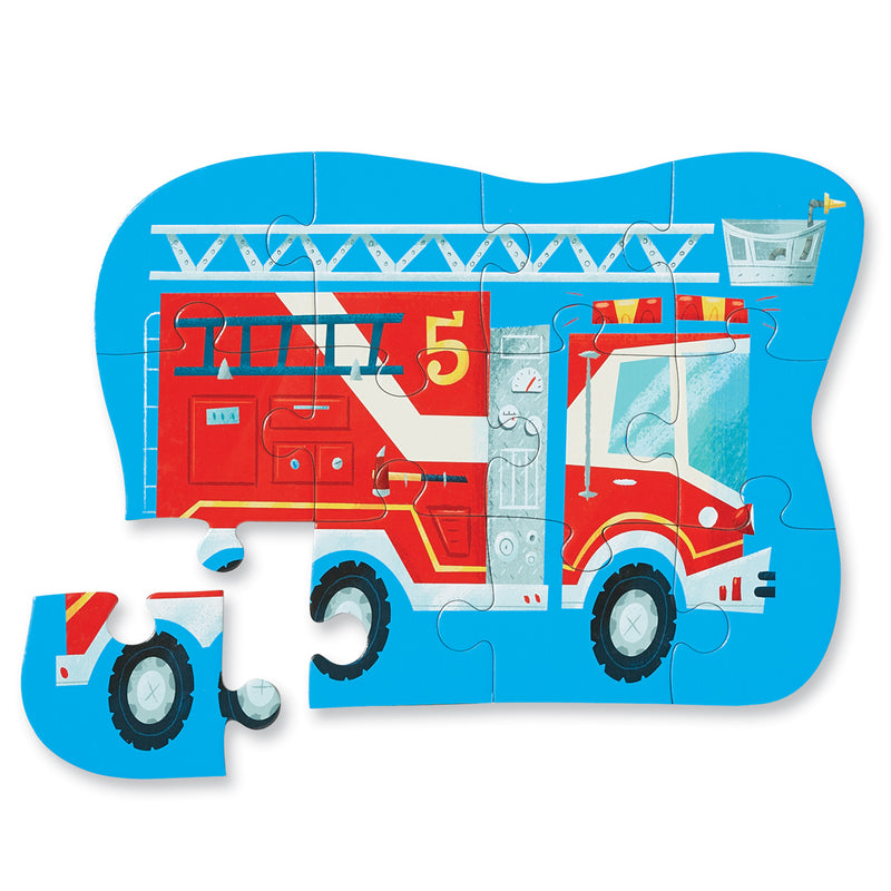 Crocodile Creek - Mini 12pc Puzzle - Fire Truck