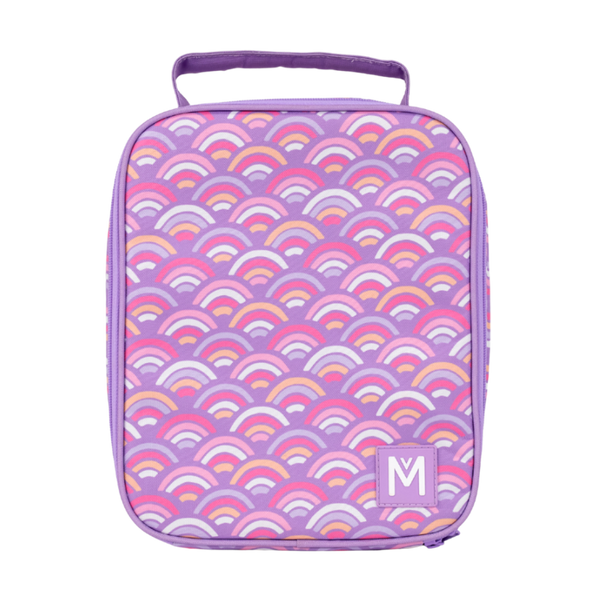 MontiiCo - Large Insulated Lunch Bag - Rainbow Roller