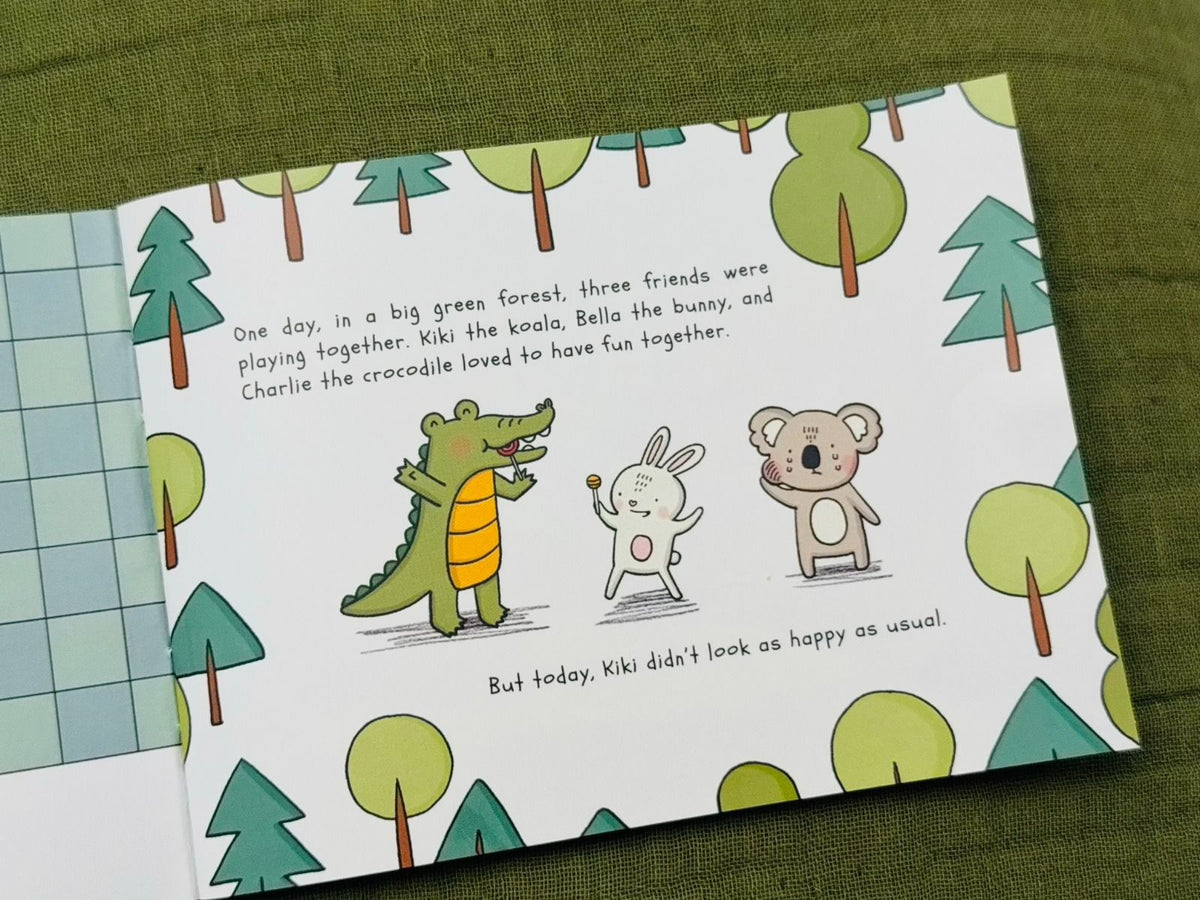 Wooden Happy Teeth Duo with Story Book - Crocodile