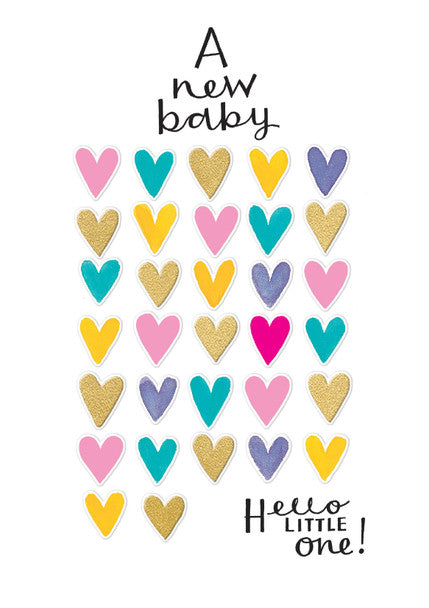 New Baby Card - Hello Little One!