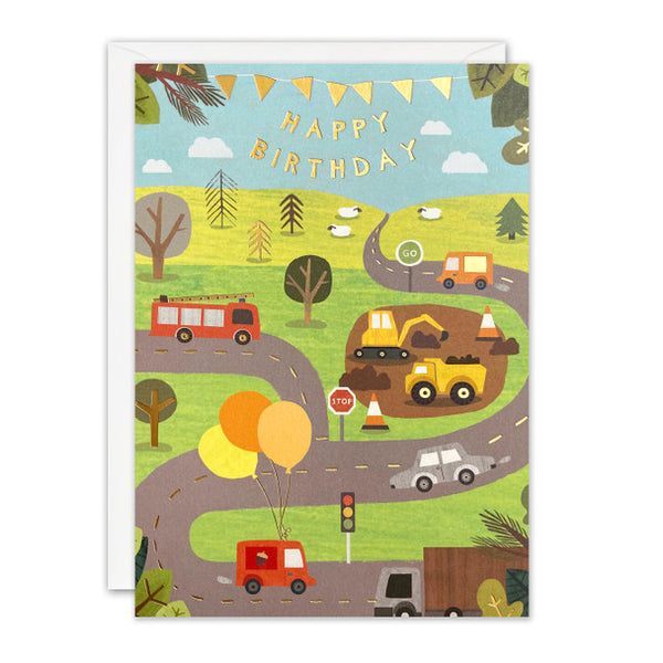 Birthday Card - Transport