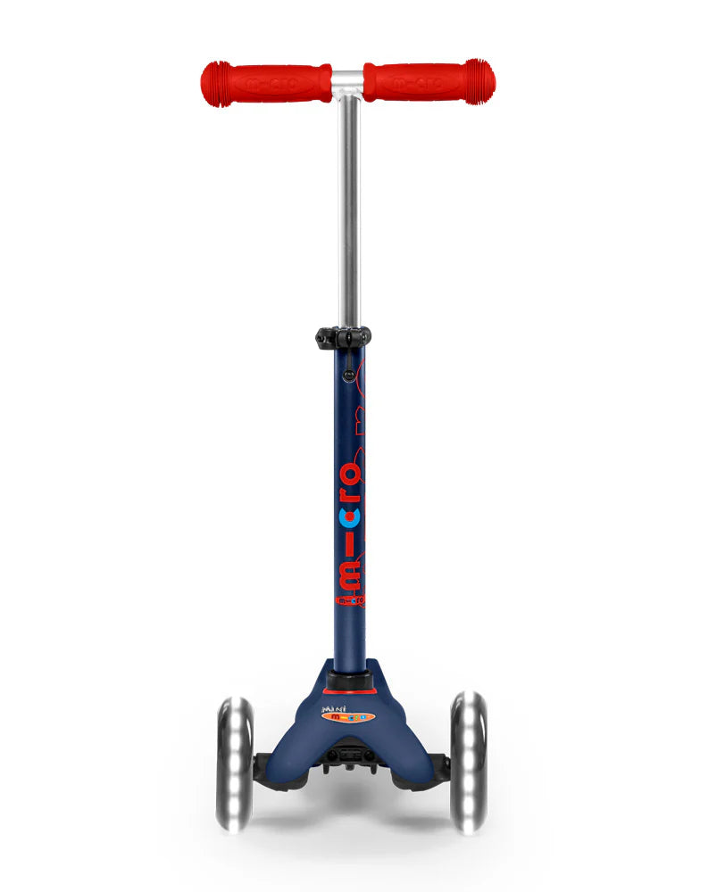 Micro Mini Deluxe Scooter - LED Light Up Wheels - Navy Blue - 2-5 years