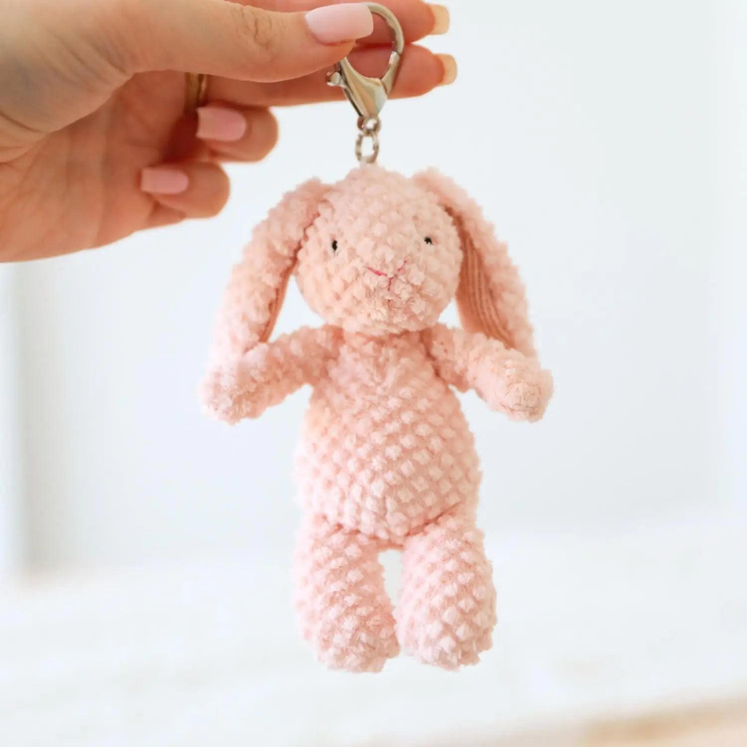 Nubby Bunny Bag Charm - Pink