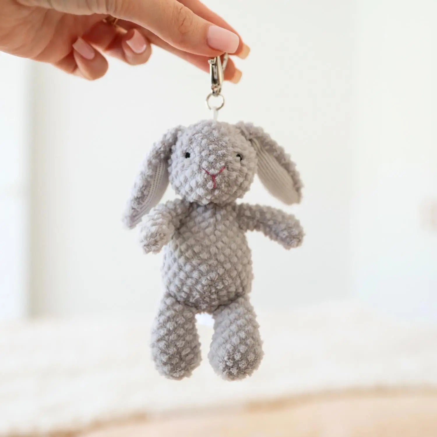 Nubby Chubby Bag Charm - Grey - Toot Toot Toys