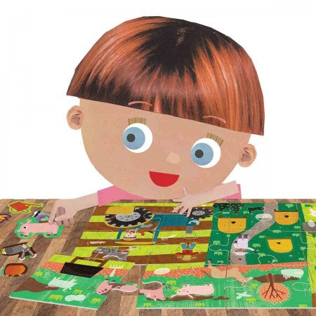 Puzzle + Stickers The Farm