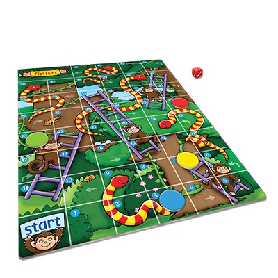 Orchard Toys - Mini Games - Jungle Snakes & Ladders - Toot Toot Toys