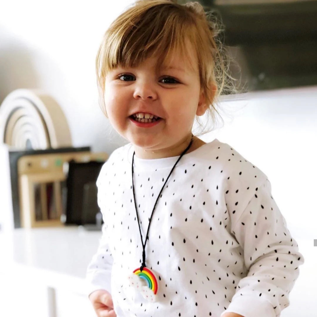 Sensory Chew Pendant - Rainbow