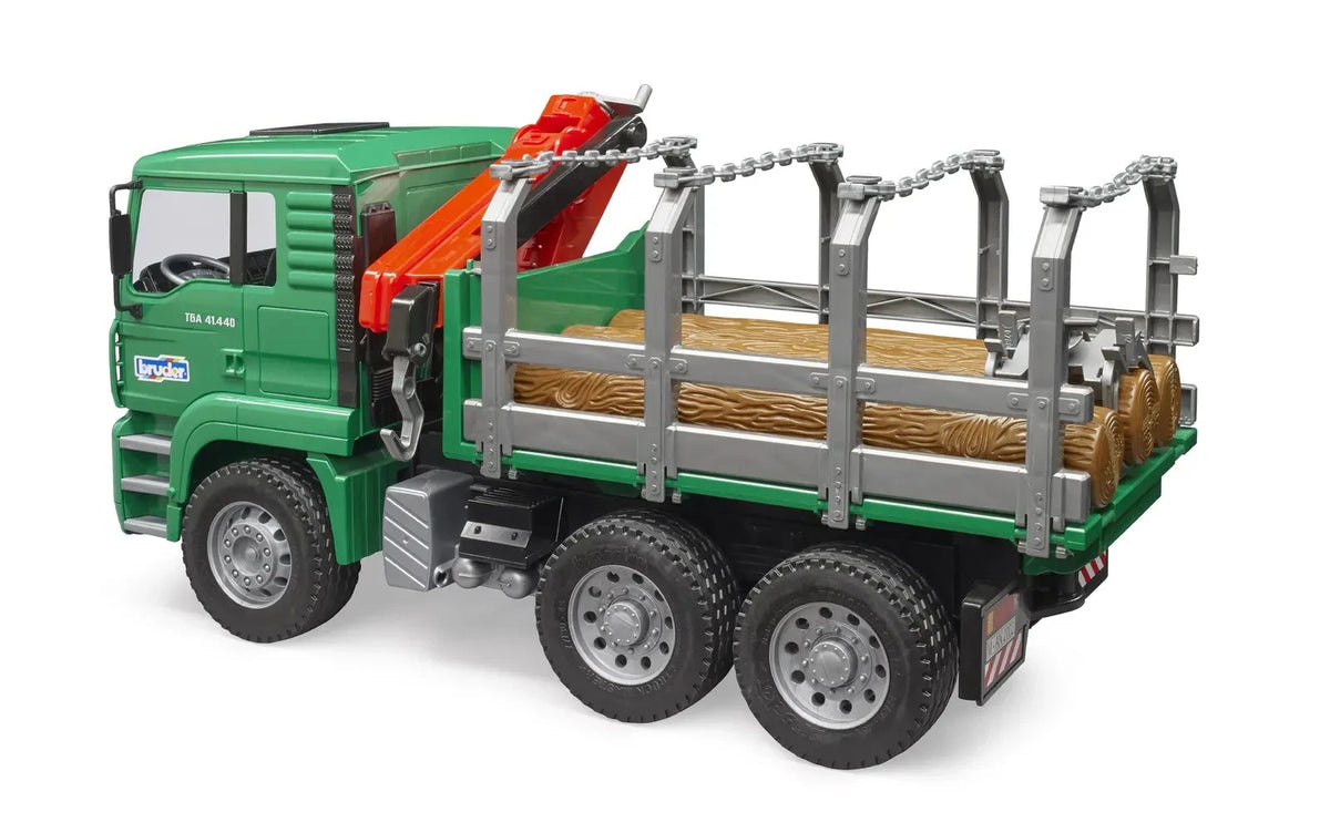 1:16 Scale MAN TGA Timber Truck With Loading Crane & 3 Trunks