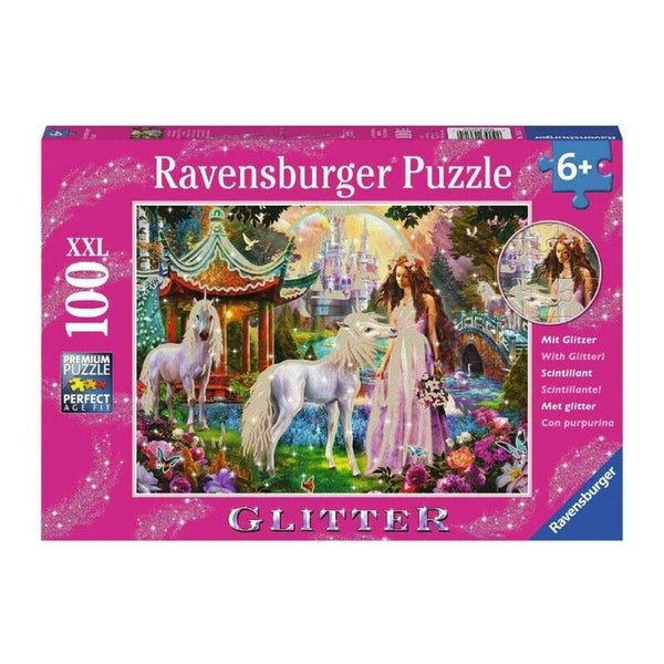 Ravensburger - Glitter Unicorn World Puzzle 100 pieces XXL