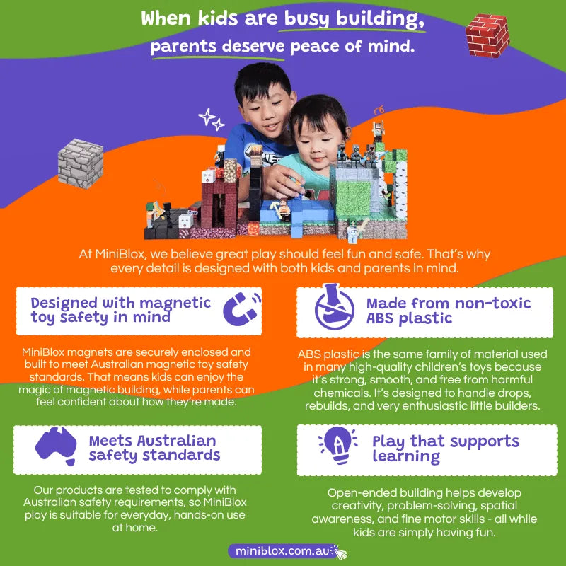 Magnetic Building Blocks Set - 500 pcs
