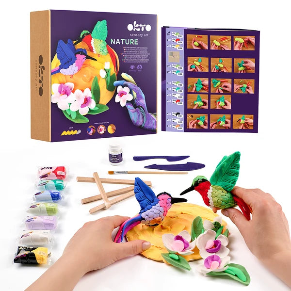 Sensory Art 3D - Nature Hummingbirds