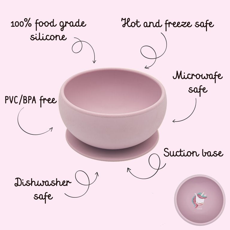 Silicone Meal Bowl - Sparkly The Unicorn