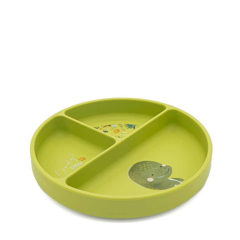 Silicone Meal Plate - Cracky The Dinosaur