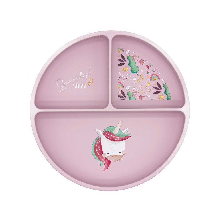 Silicone Meal Plate - Sparkly The Unicorn