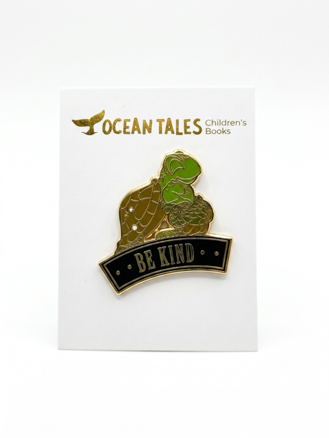 Be Kind Enamel Pin - Sheldon the Turtle - Toot Toot Toys