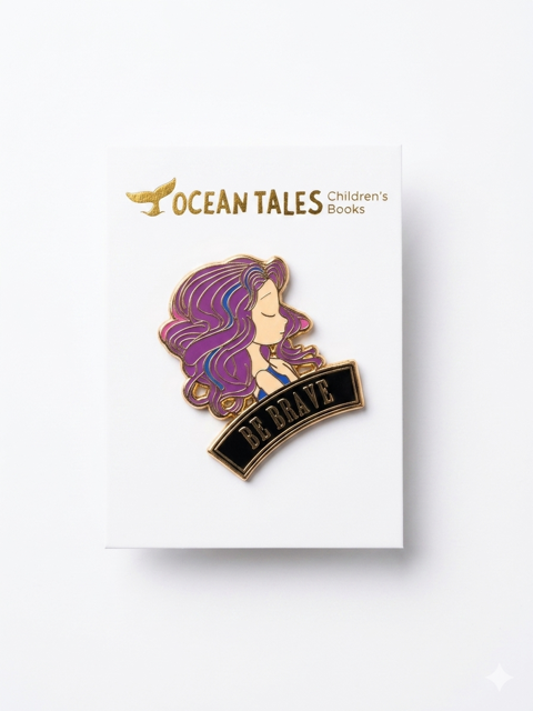 Be Brave Enamel Pin – Lola the Mermaid - Toot Toot Toys