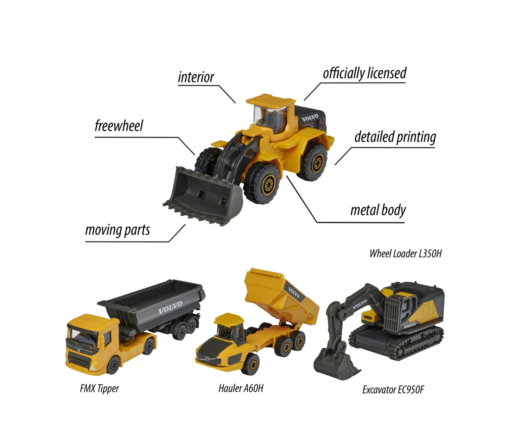 Volvo Construction - 4 Piece Gift Pack