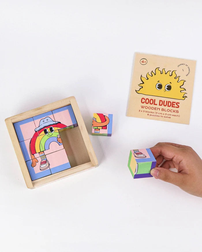 Wooden Block Puzzle - Cool Dudes