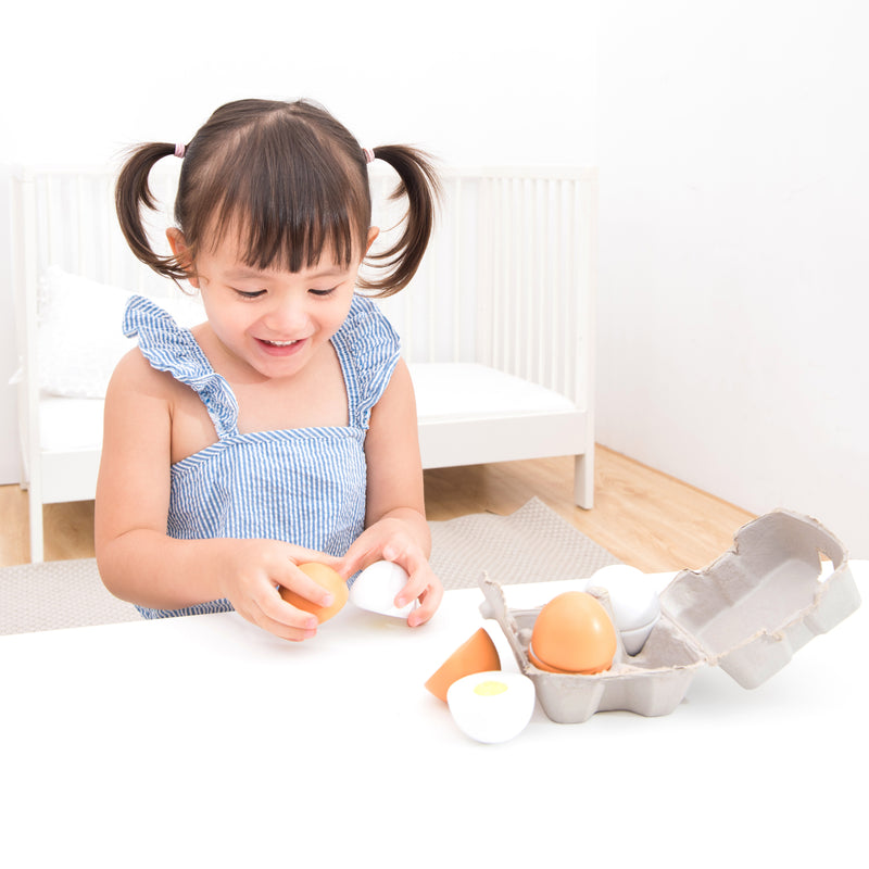 New Classic Toys - Wooden Cutting Eggs