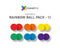 Connetix 12 Piece Rainbow Replacement Ball Pack