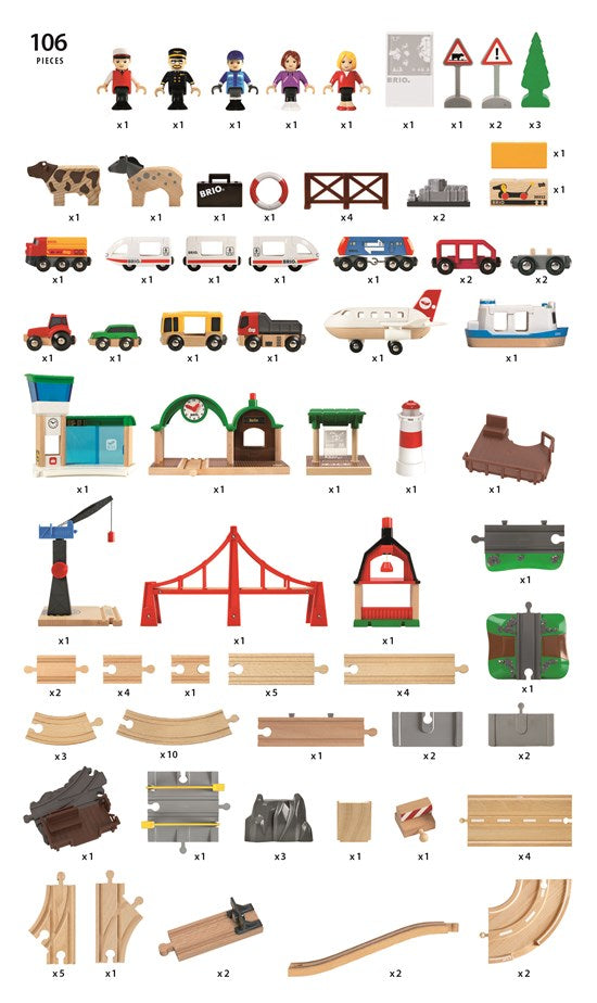 BRIO - Railway World Deluxe Set (33766) - Toot Toot Toys