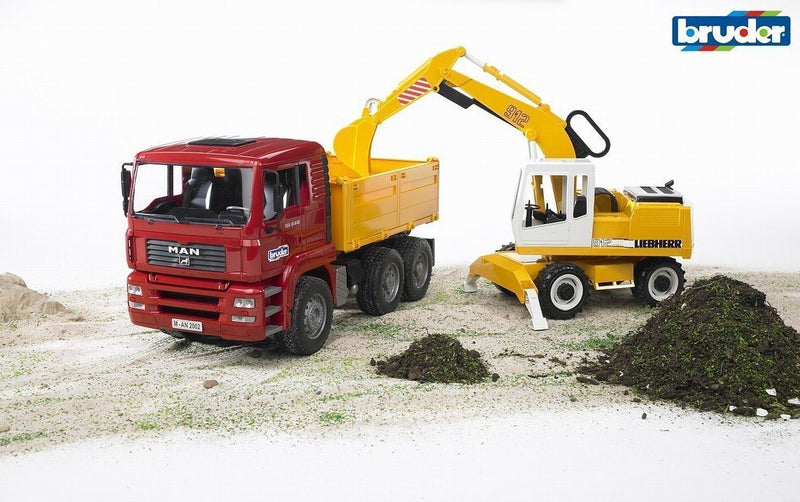 Bruder - 1:16 MAN TGA Construction Truck with Liebherr Excavator (02751)