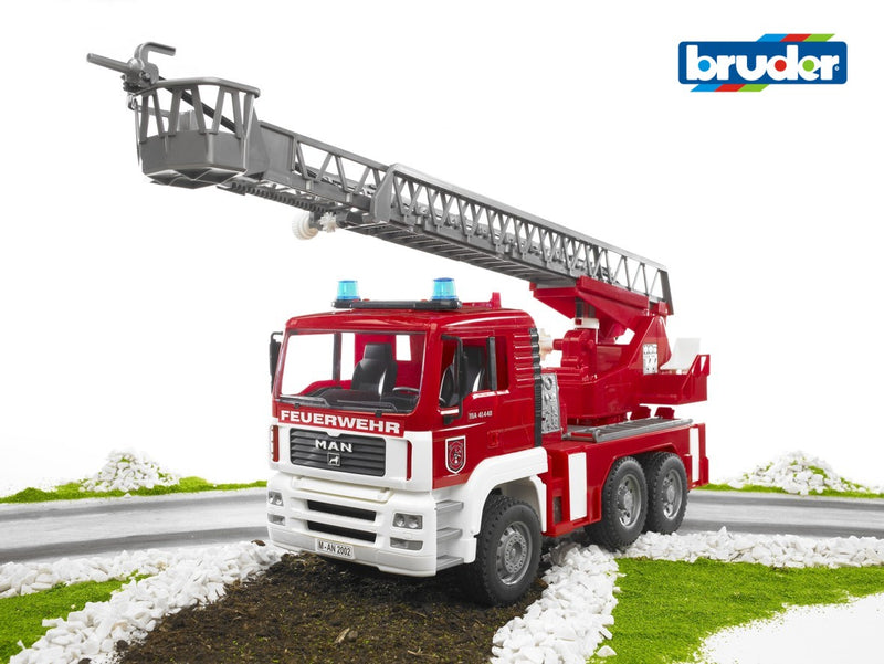 Bruder - MAN TGA Fire Engine w/Water Pump & Light&Sound Module (02771) - Toot Toot Toys