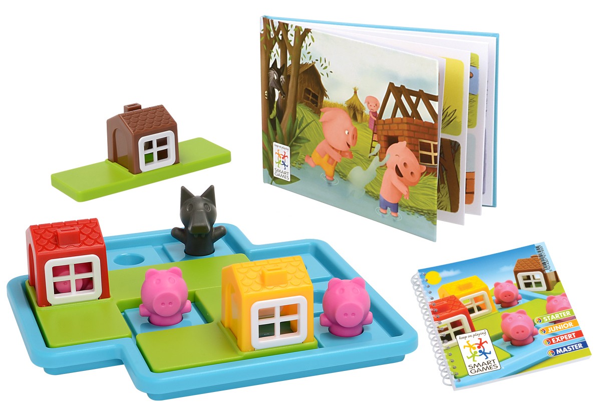 Smart Games - Three Little Piggies Deluxe - Toot Toot Toys