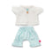 Miniland - Baby Clothing - Sea Coloured T-shirt and Pants Set (for 38cm doll)