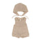 Miniland - Eco Baby Clothing - Knitted Romper and Bonnet Set (for 38cm doll)