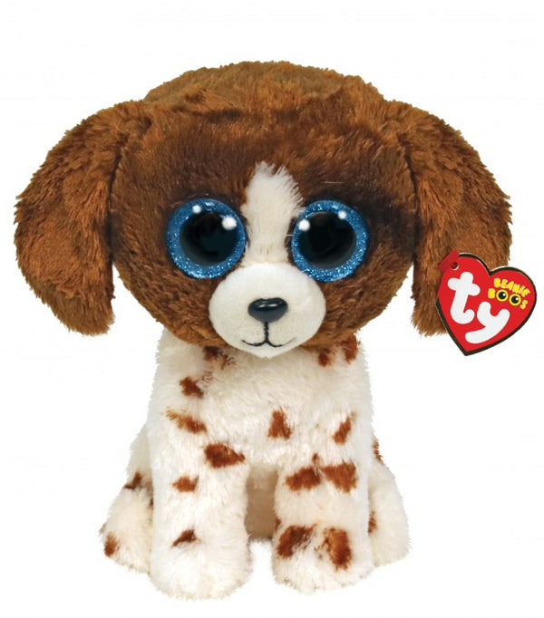 Beanie Boos - Muddles the Brown and White Dog (Regular)
