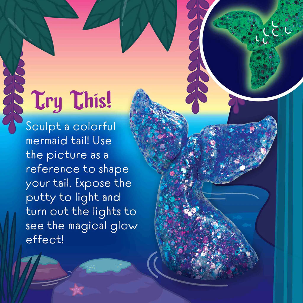 Crazy Aaron's Putty - Mermaid Tale GlowBrights - Toot Toot Toys