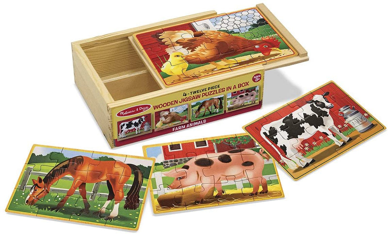 Melissa & Doug - Farm Jigsaw Puzzles In A Box