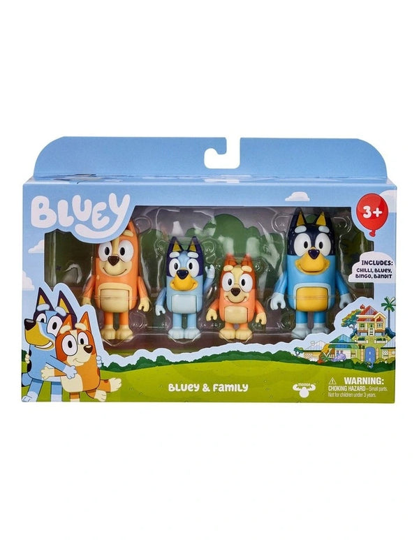Bluey - Bluey & Family Figures 4 Pack