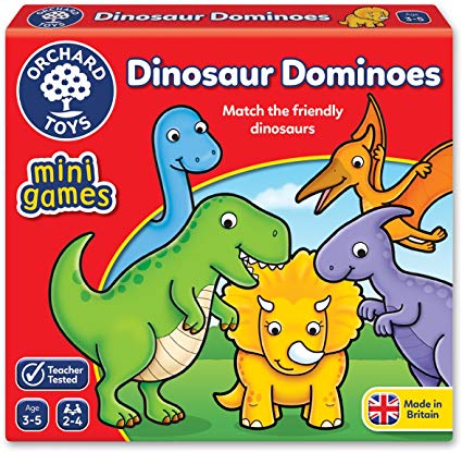 Orchard Toys - Mini Games - Dinosaur Dominoes - Toot Toot Toys