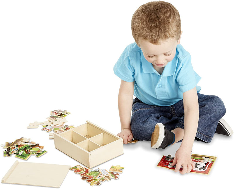 Melissa & Doug - Farm Jigsaw Puzzles In A Box