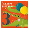 3rd Birthday Card - Crocodile