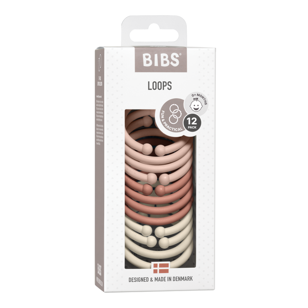 BIBS Loops (12pc) - Blush, Woodchuck and Ivory
