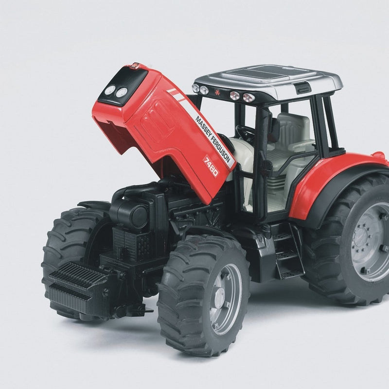 Bruder - BR1:16 Massey Ferguson 7480 Tractor w/Tipping Trailer (02045)