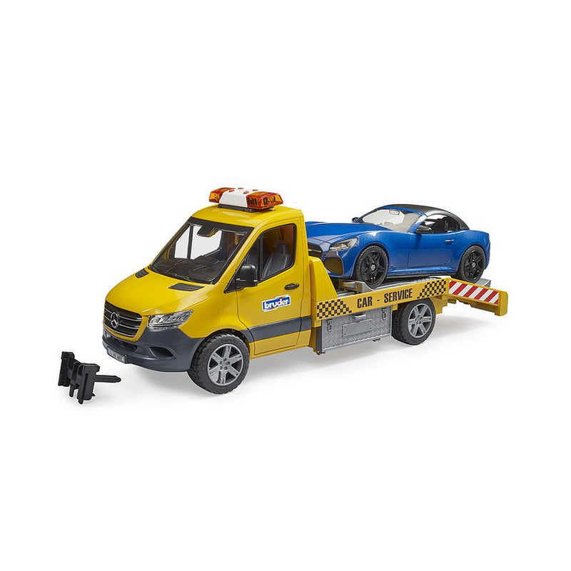 Bruder - BR1:16 Mercedes G3 Sprinter Transporter with Roadster (02675)