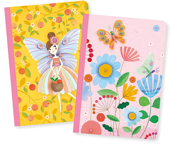 Djeco - Rose Set of 2 Little Notebooks