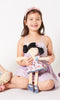 Bonikka - Lilac Flower Kid Doll with Black Hair (62041)