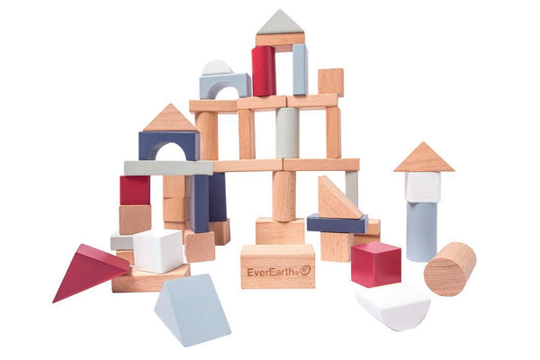 EverEarth Bamboo 50pc Lifestyle Building Block Set