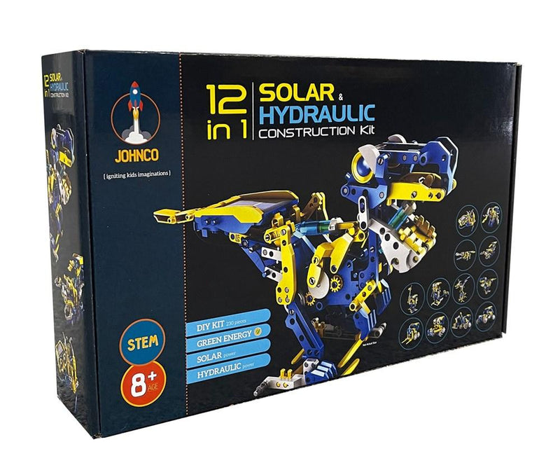 CIC - 12 in 1 Solar and Hydraulic Construction Kit - Toot Toot Toys