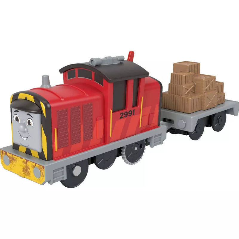 Motorised toy train outlet set