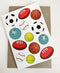 Birthday Card - Sports Balls