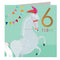 6th Birthday Card - 6 Today Horse